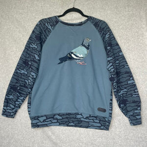Staple Pigeon Graphic Sweatshirt L Blue Rugged Outdoors NYC Streetwear